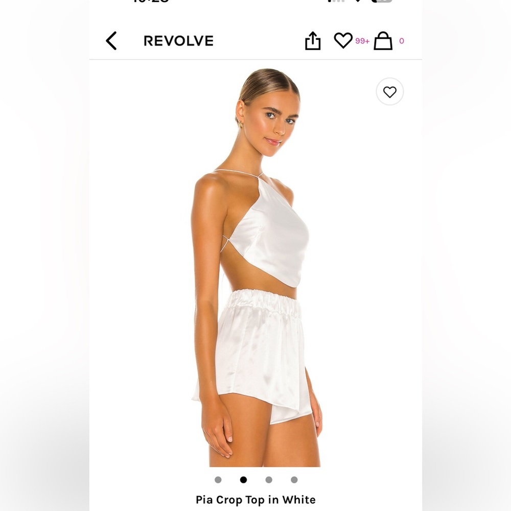 WHITE CROP TOP REVOLVE NATALIE ROLT